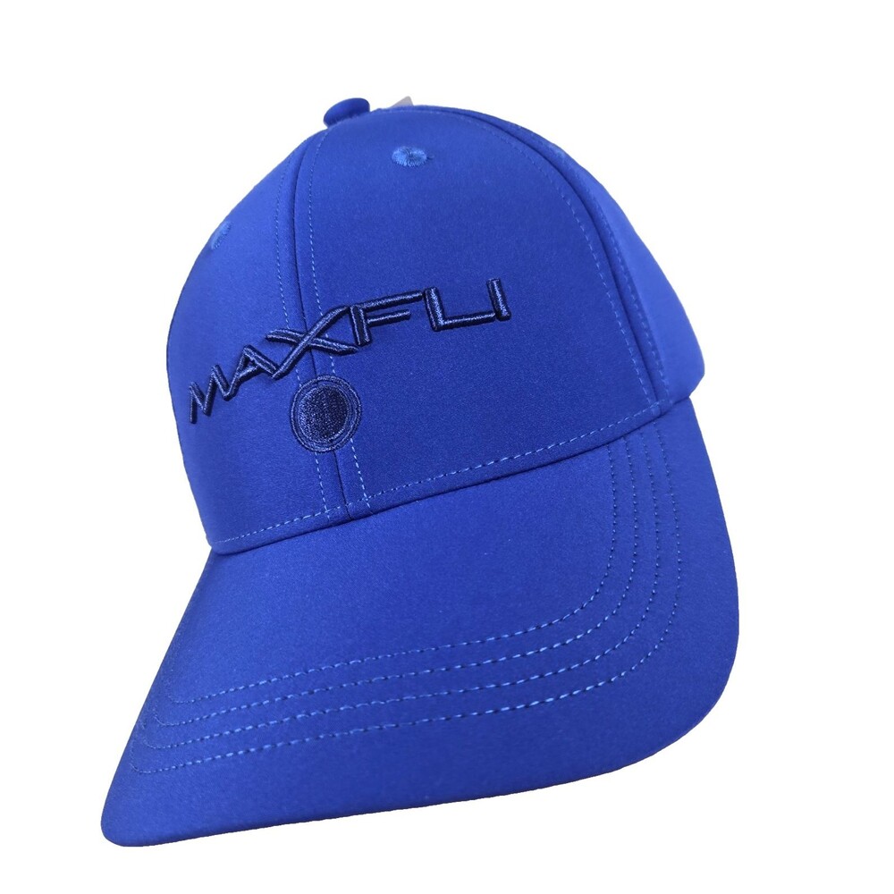 Maxfli Tour Men's Tech Cap Royal Blue 3D Logo Golf Hat Strap Back NEW
